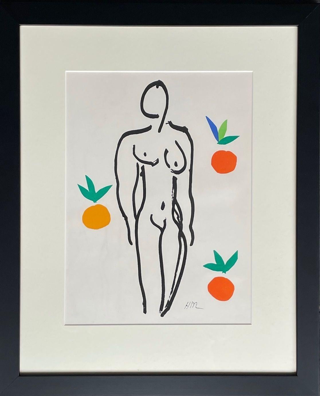 Henri Matisse „Nu Aux Orange“, Orignal-Lithographie, 1954 von Mourlot Freres, Paris im Zustand „Gut“ im Angebot in London, GB