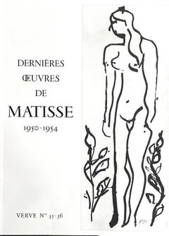 Henri Matisse „Akt“ von 1949  Lithographie, 1954 gedruckt von Mourlot Freres, Paris
