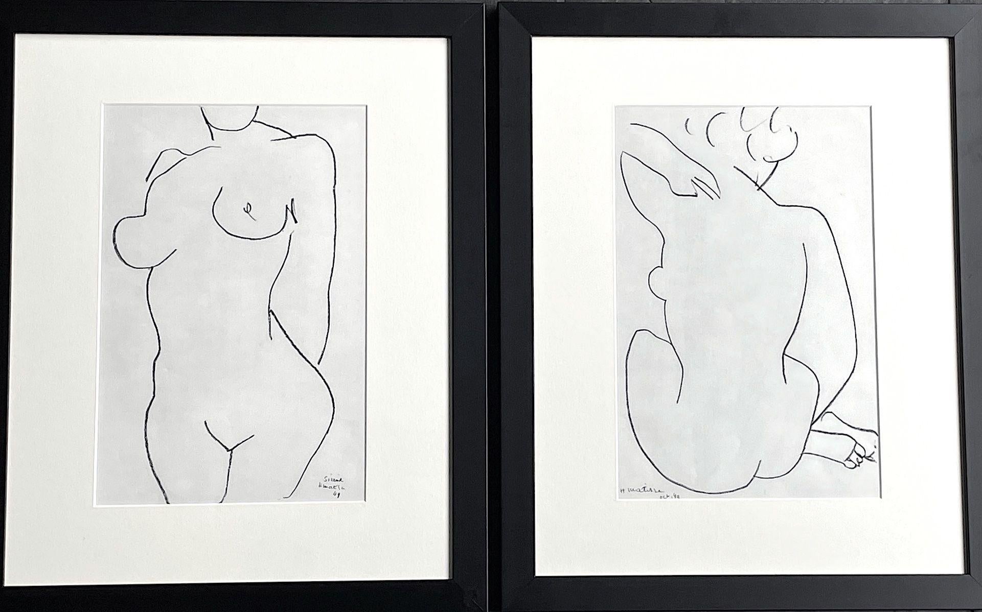 Français Lithographie « Nude » d'Henri Matisse imprimée en 1954 par Mourlot Freres presses, Paris en vente