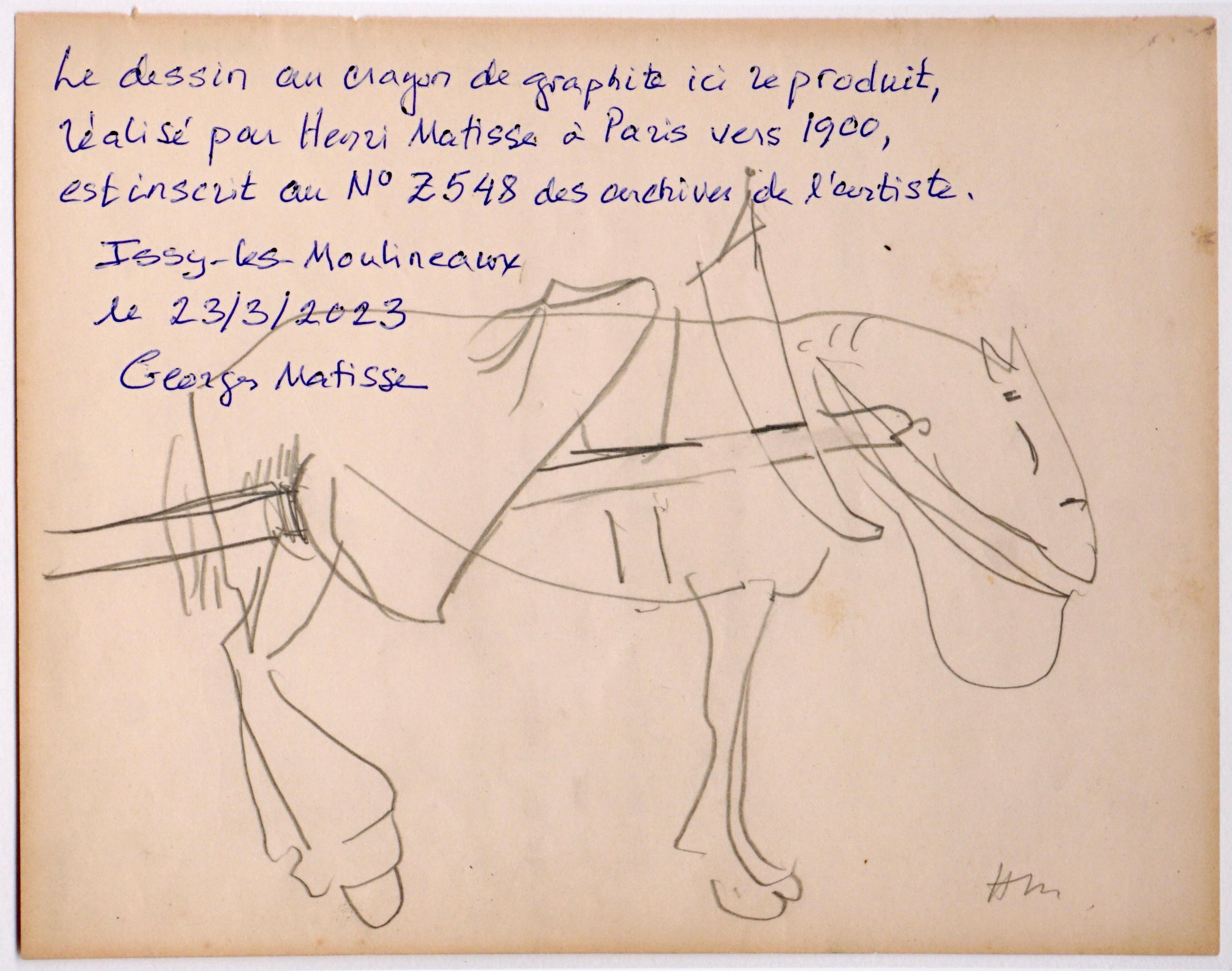 Disegno a pastello di Henri Matisse Direttamente dalla proprietà Matisse in vendita 5