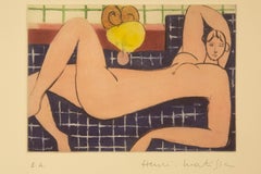 Henri Matisse ( francés, 1869 - 1954 ) Retrato Aguafuerte Edición Limitada