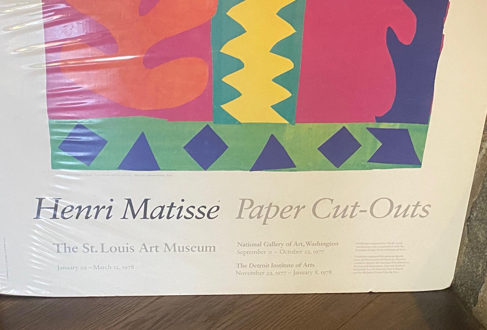 Henri Matisse Papierausschnitte  St. Louis Art Museum Original-Ausstellungsplakat im Angebot 8