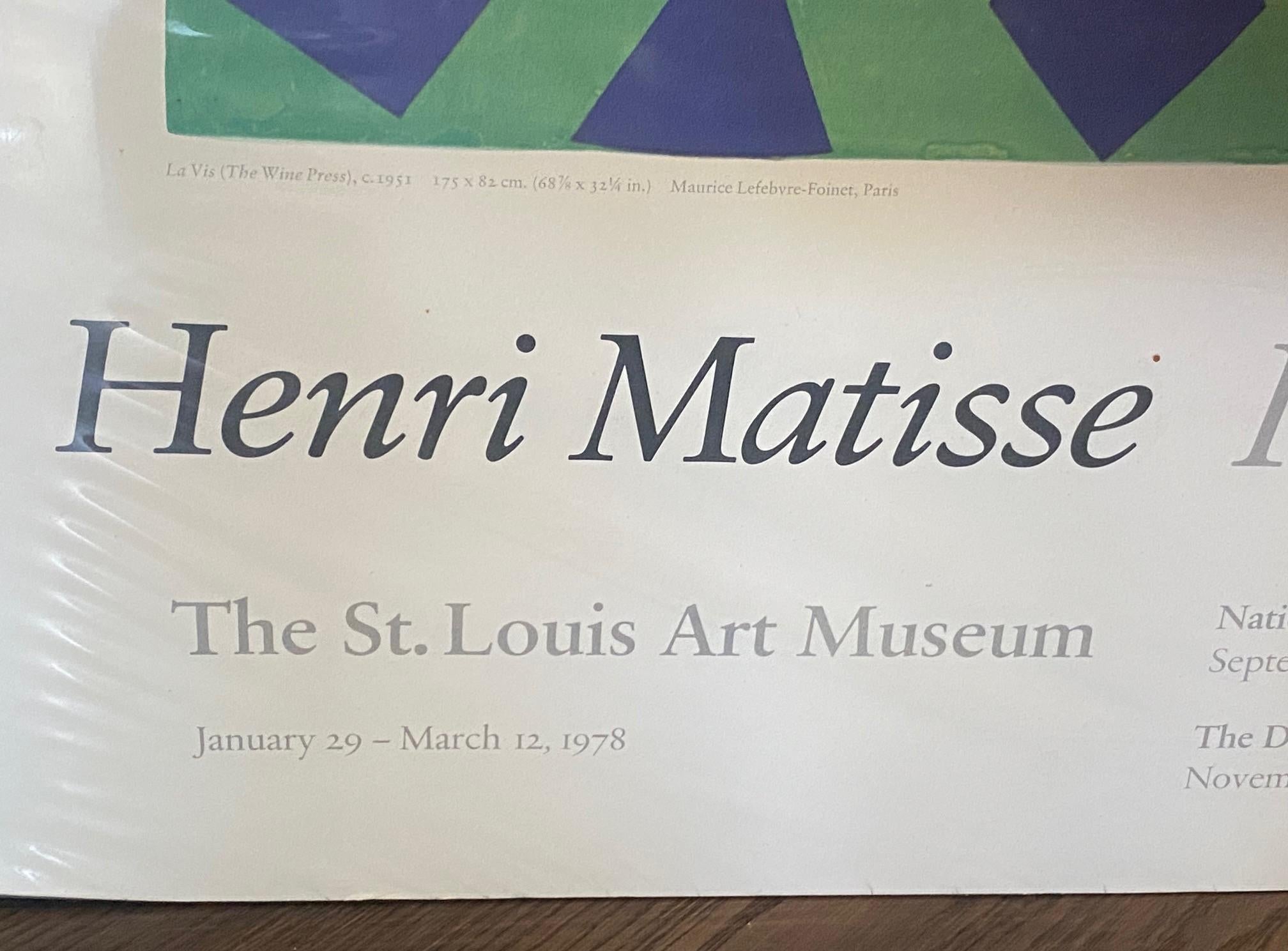 Henri Matisse Papierausschnitte  St. Louis Art Museum Original-Ausstellungsplakat im Angebot 9