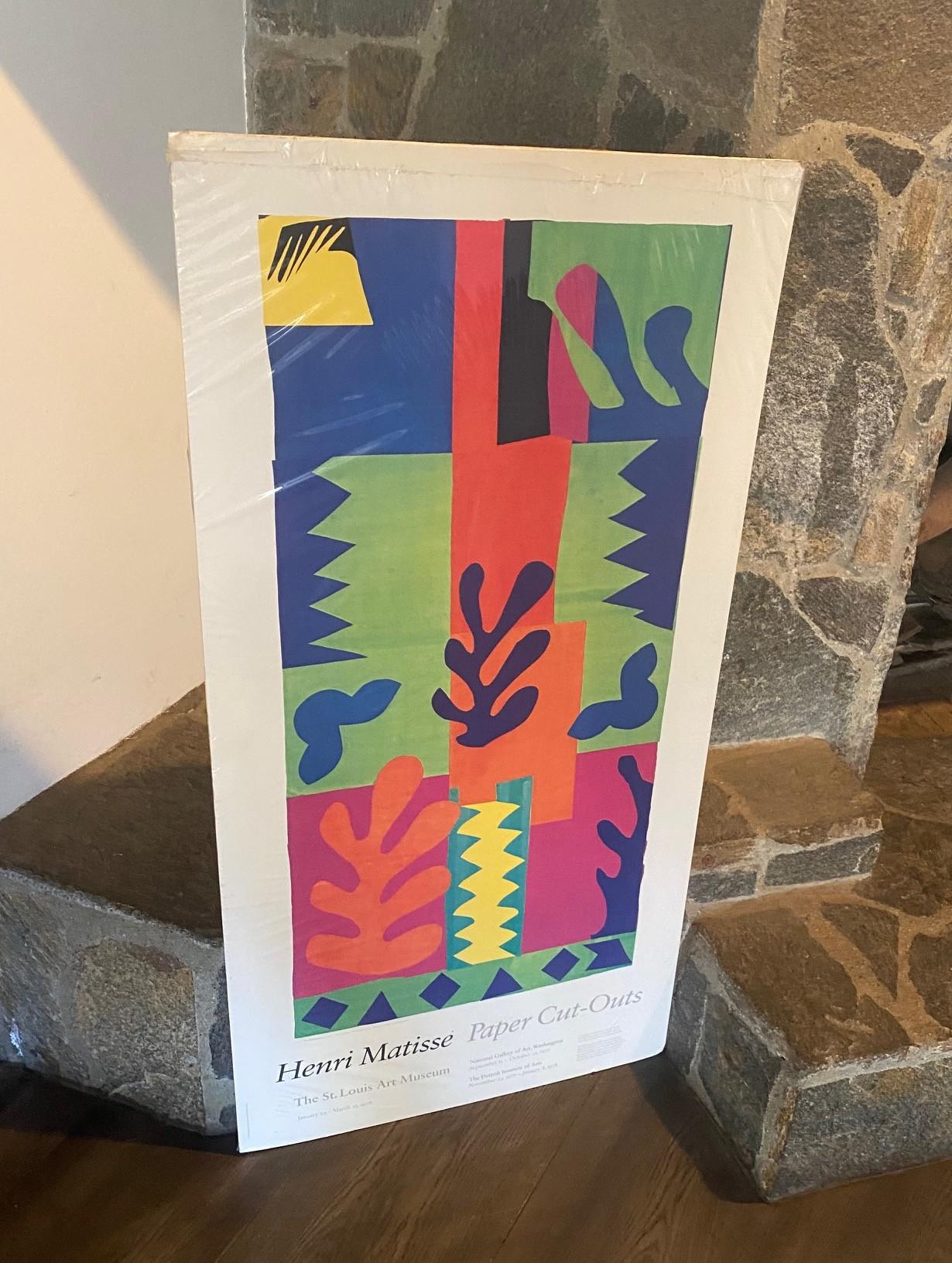 Henri Matisse Papierausschnitte  St. Louis Art Museum Original-Ausstellungsplakat (amerikanisch) im Angebot