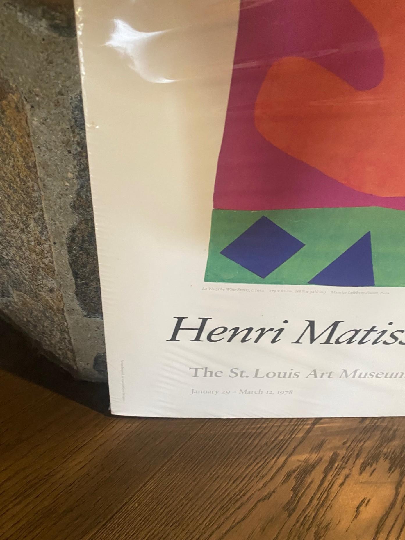 Henri Matisse Papierausschnitte  St. Louis Art Museum Original-Ausstellungsplakat im Angebot 2
