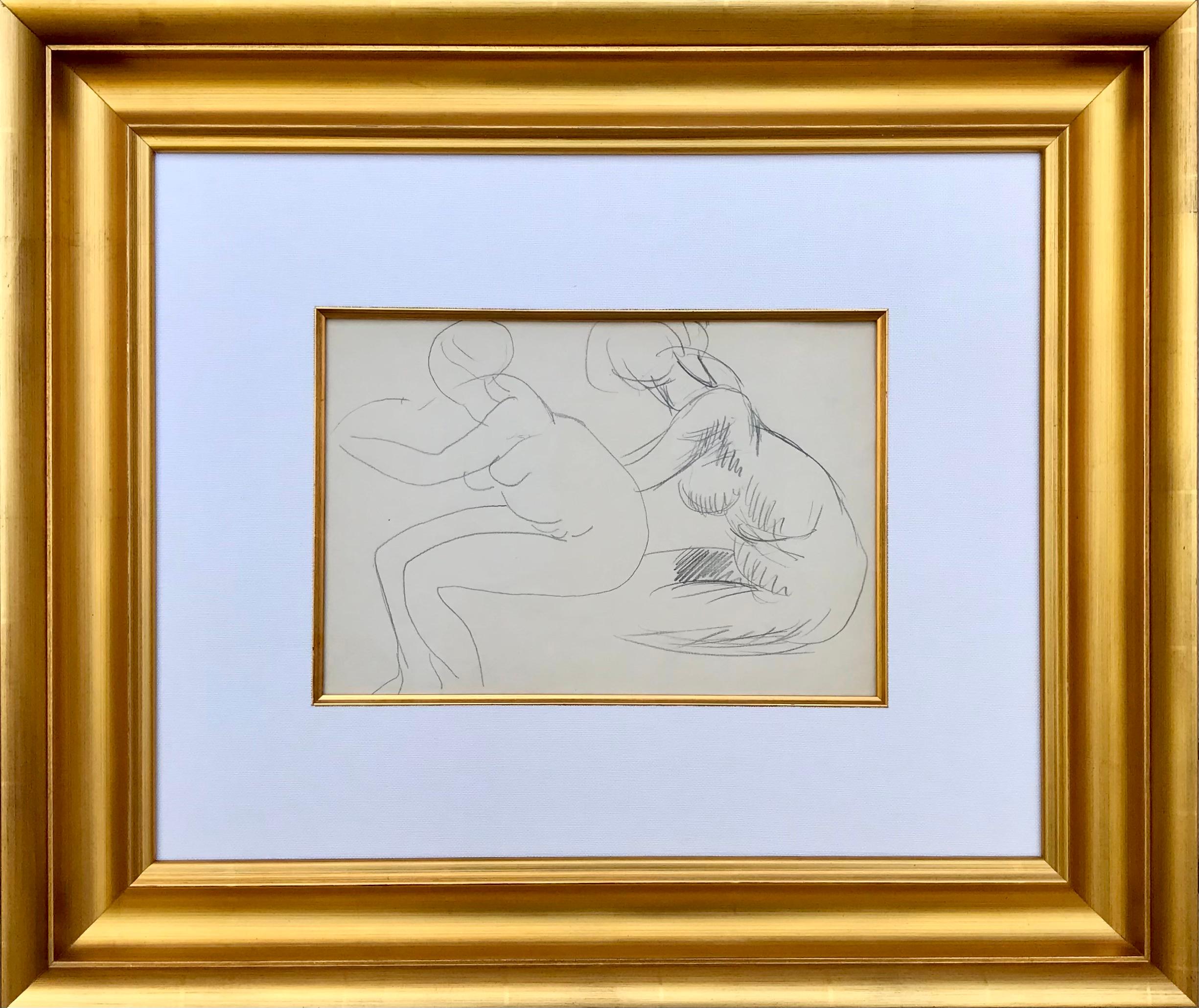 Henri Matisse Original Pencil On Paper Study Of A Nude 
Pencil on paper 
Unsigned.
Sheet: 8.85 x 13.75 Inches 
Framed: 25.5 x 21.75 Inches

The authenticity of this work has been confirmed by Georges Matisse. A catalogued (COA) Certificate Of