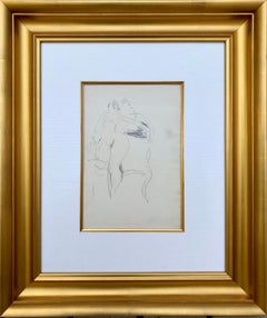 Henri Matisse Pencil Of Nude By Chair From Matisse Estate