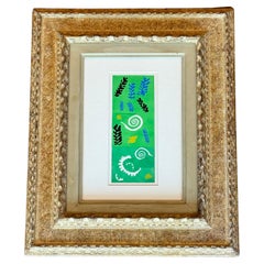 Henri Matisse Pochoir After the Découpage, 1953, in Antique Gilt Frame