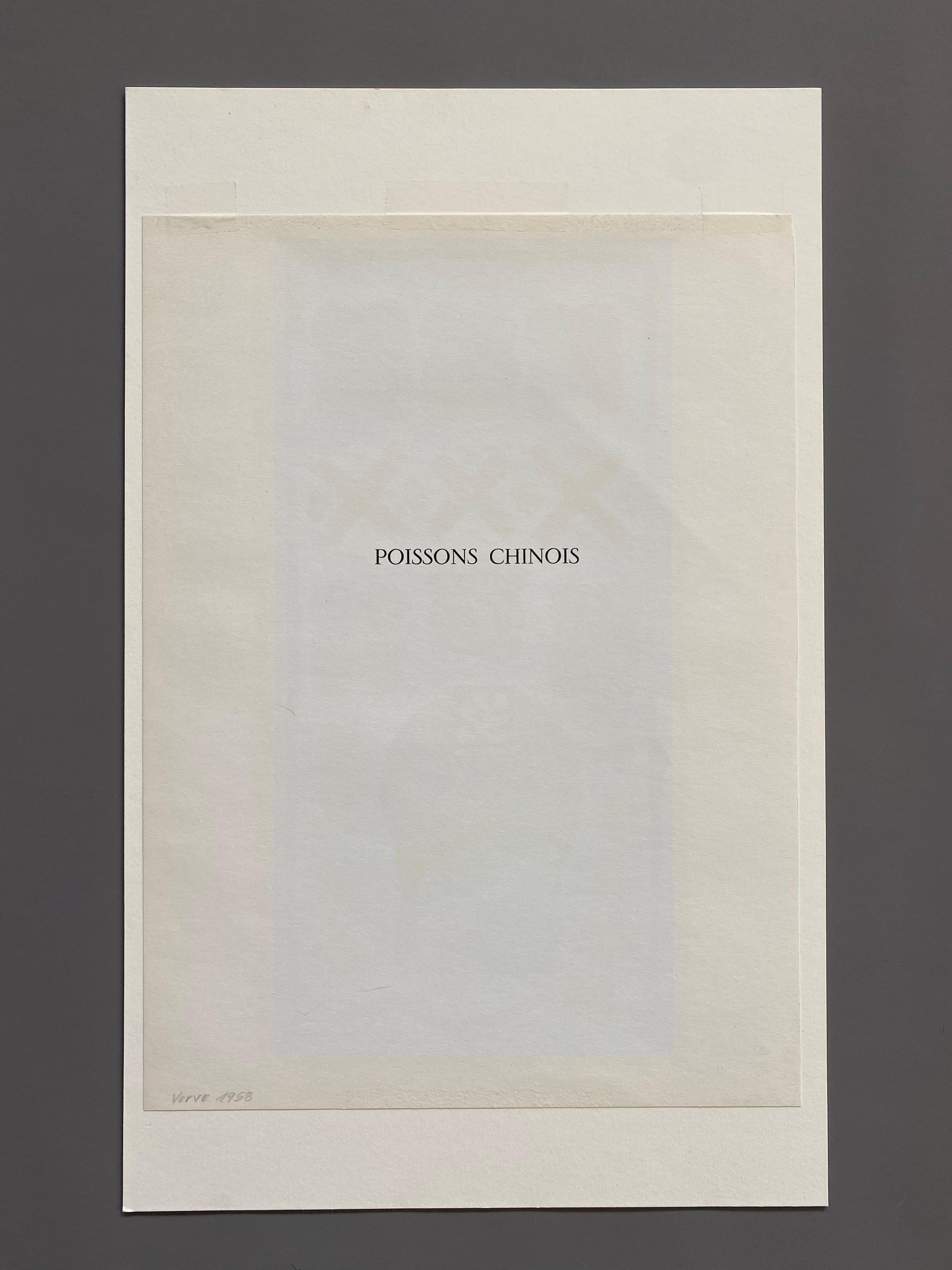 Mid-Century Modern Henri Matisse Poissons Chinois
