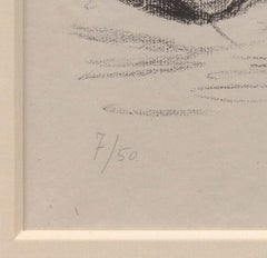 Visage de profil reposant sur un bras, paravent Louis XIV