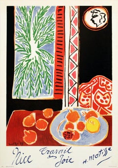 1964 After Henri Matisse 'Nice, Travail et Joie (RESTRIKE)' USA Lithograph