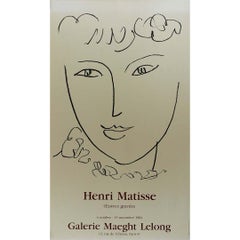 1984 original poster by Henri Matisse for the exhibition at the Galerie Maeght