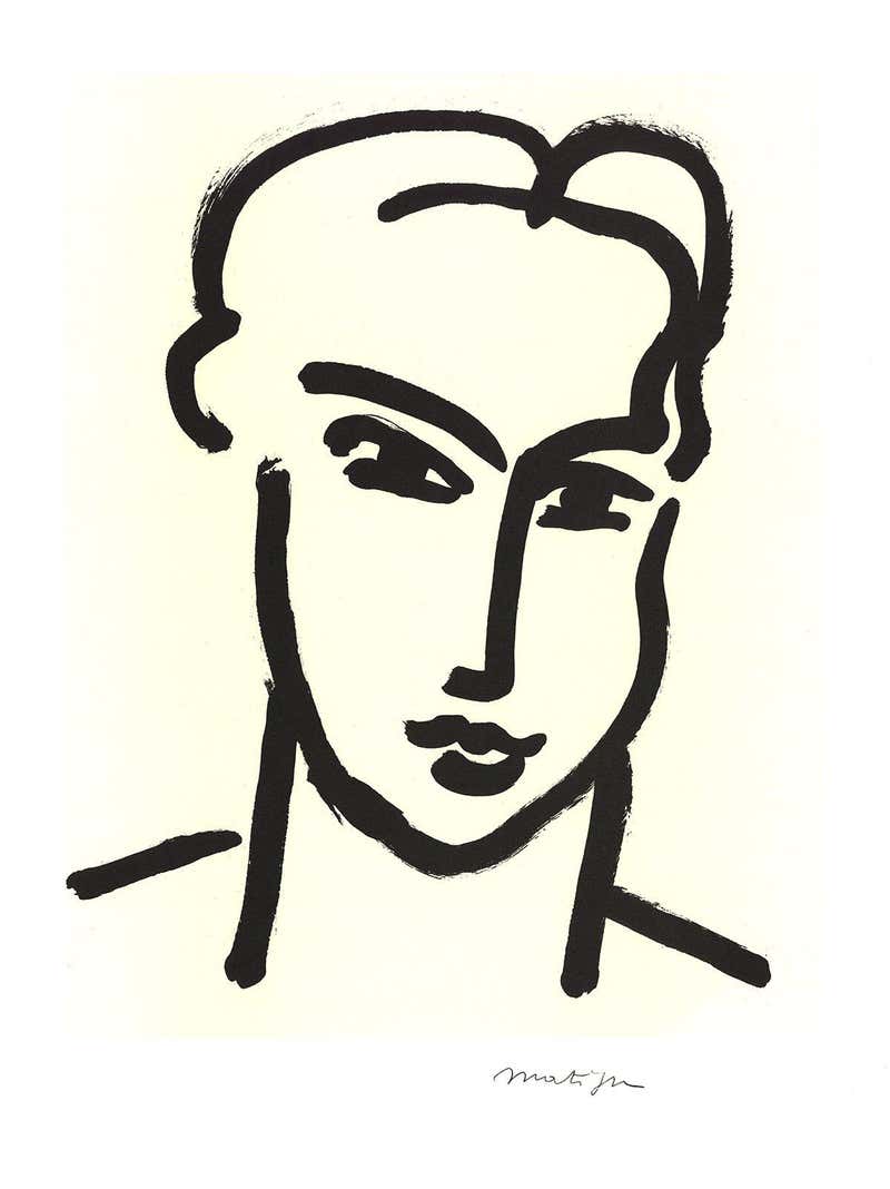 Henri Matisse - 1995 Henri Matisse 'Nadia Au Visage Penche' Modernism