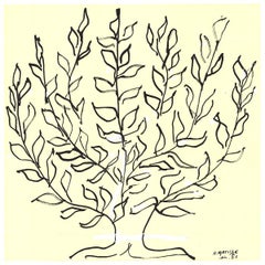 2017 Henri Matisse 'Le Platane - Le Buisson' Modernism Black & White France