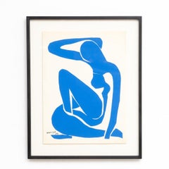 After Henri Matisse, Nu Bleu I, 1970, Lithograph, Framed