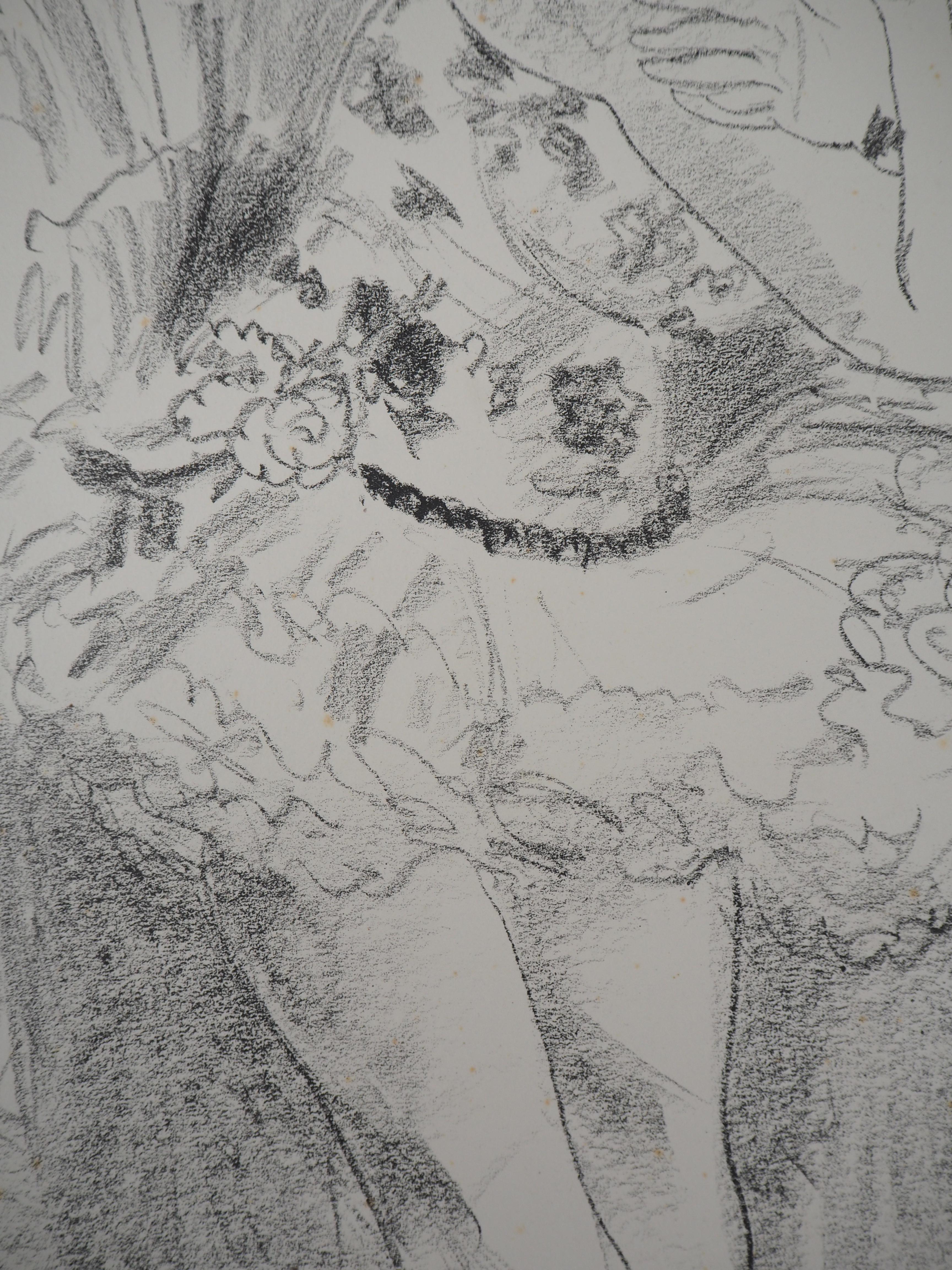 Henri Matisse (1869-1954)
Ballerina (Danseuse accoudée), From Dix danseuses, 1925
Lithograph
Handsigned in pencil
Numbered 8/130 
On vellum 50 x 33 cm (c. 22 x 13 in)
Published by Galerie d'Art Contemporain, Paris

REFERENCES : Catalogue raisonne
