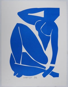 Blue Nude I - Signed Lithograph