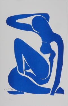 Blue Nude III (small model) - Signed Lithograph