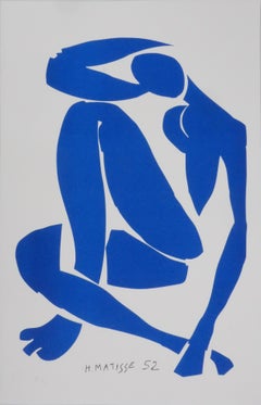Blue Nude IV (small model) - Signed Lithograph