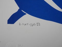 Blue Nude V (small model) - Signed Lithograph