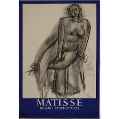 Affiche d'exposition d'Henri Matisse Dessins et Sculptures, circa 1950