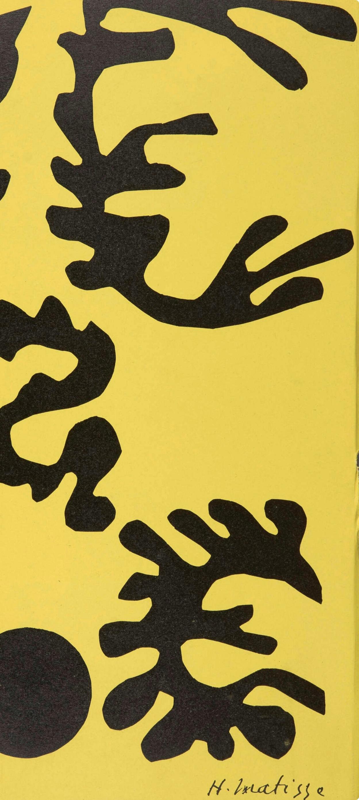 Composition (Duthuit 108), Verve: Revue Artistique et Littéraire - Yellow Abstract Print by Henri Matisse