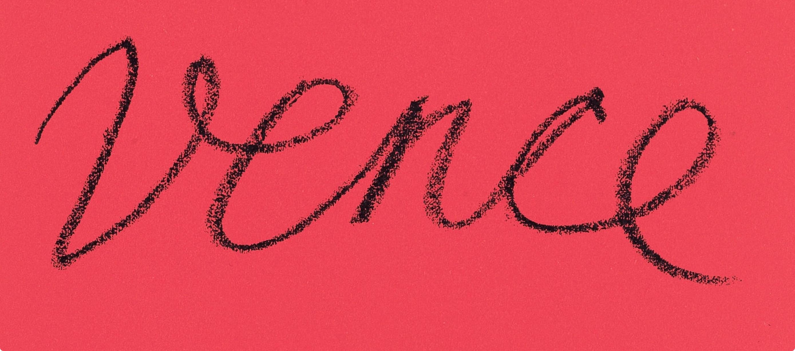 Composition (Duthuit 108), Verve: Revue Artistique et Littéraire - Red Abstract Print by Henri Matisse