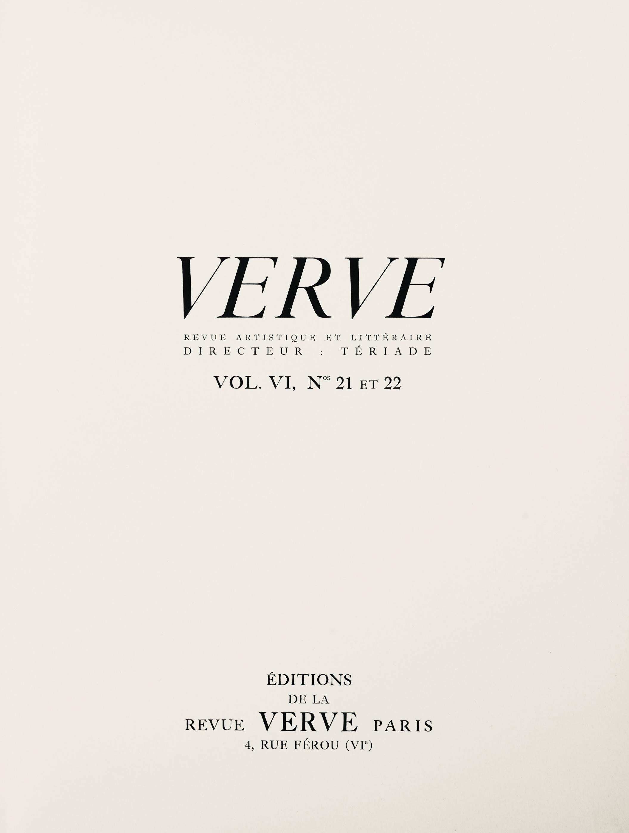 Lithograph on vélin des Papeteries du Marais paper. Paper Size: 14 x 10.25 inches. Inscription: Signed in the plate and unnumbered, as issued. Catalogue raisonné reference: Matisse, Henri, et al. Henri Matisse: Catalogue Raisonné de L’oeuvre Gravé