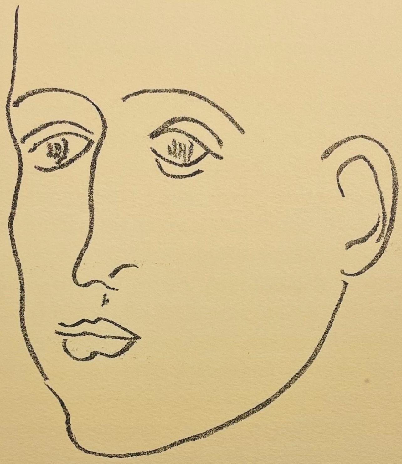 Lithograph on vélin a la forme des papeteries d'Arches paper. Unsigned and unnumbered, as issued. Good condition. Notes: From the folio, Apollinaire, Henri Matisse, 1952. Published by Éditions Raisons d'être, Paris; printed by Mourlot Frères, Paris,