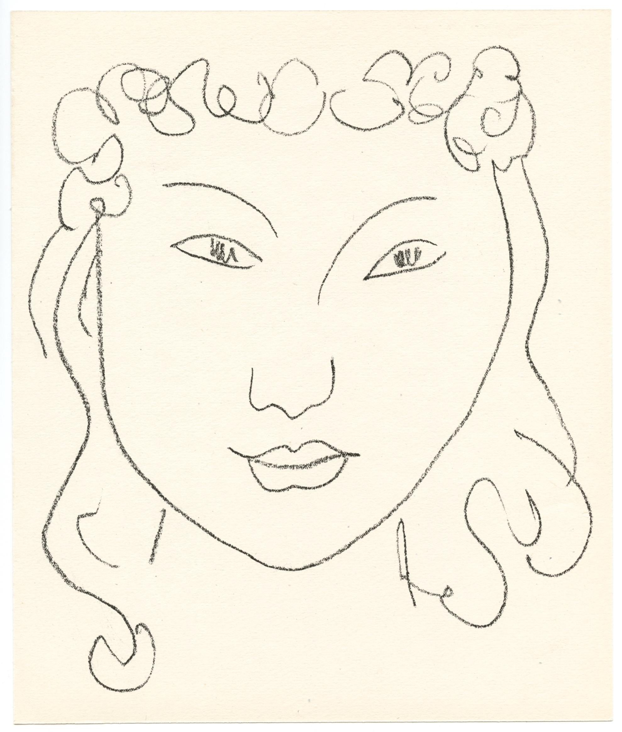 Composition (Duthuit N° 17), Pierre à feu, Les Miroirs profonds, Henri Matisse For Sale 4