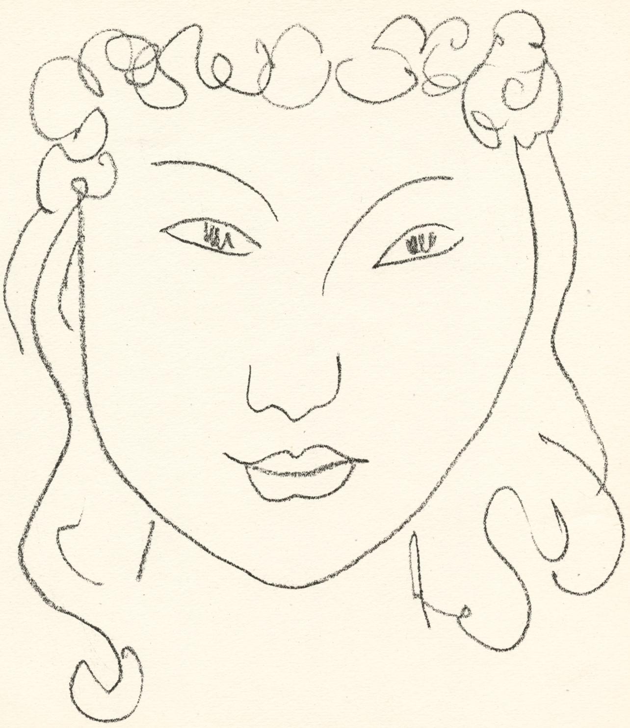 Lithograph on vélin supérieur paper. Unsigned and unnumbered, as issued. Good condition. Published by Maeght, éditeur, Paris; printed by Mourlot Frères, Paris, January 17, 1947. Notes: From the volume, Pierre à feu, Les Miroirs profonds. Excerpted
