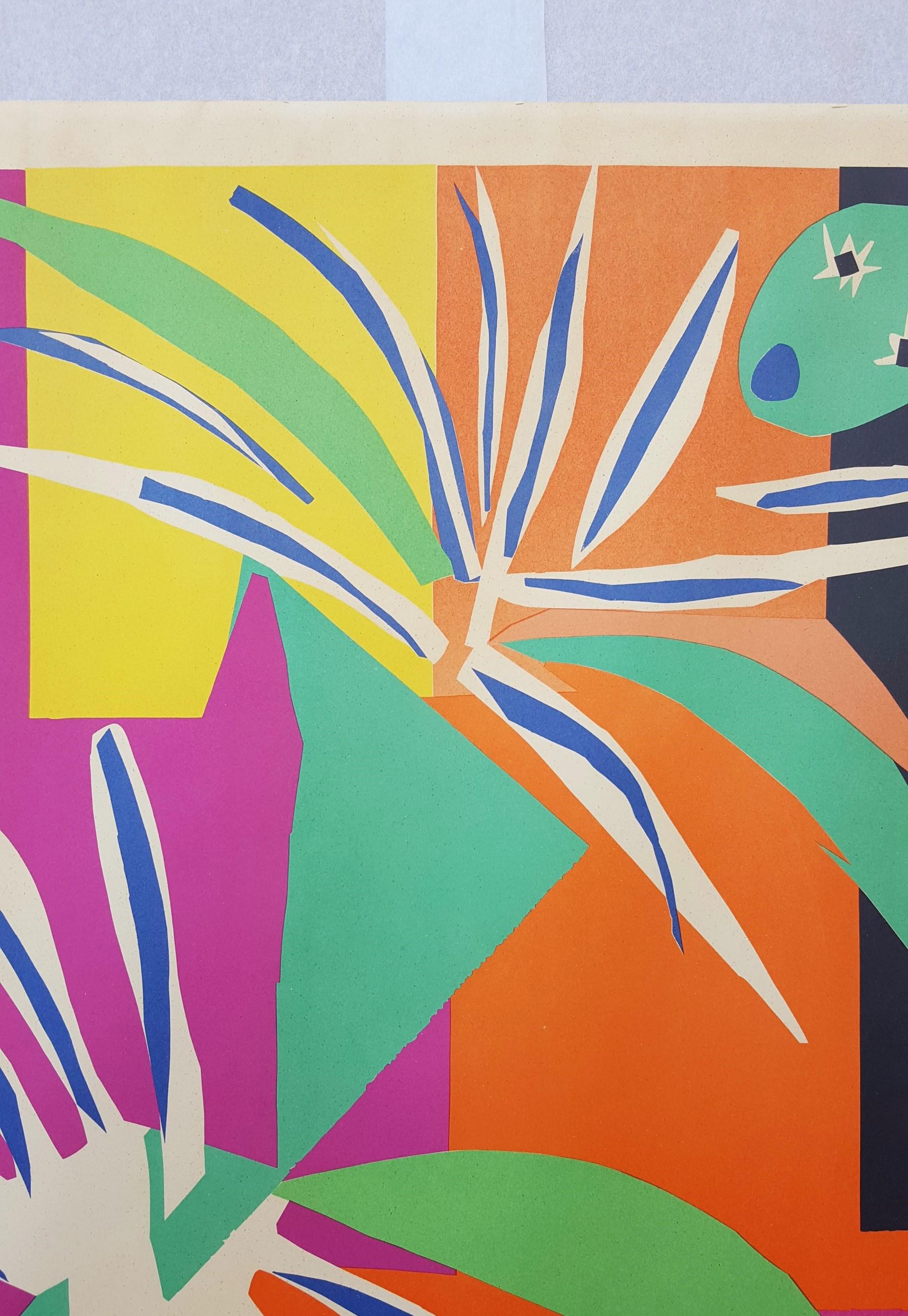 An original lithograph poster on wove paper after French artist Henri Matisse (1869-1954) titled 