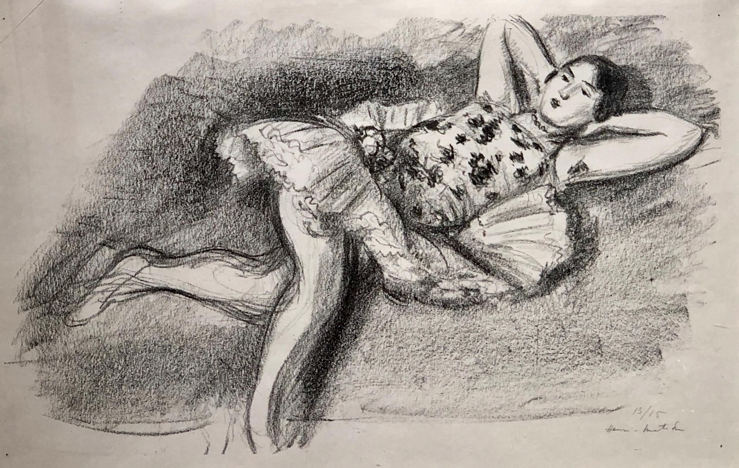 Henri Matisse Portrait Print - Dancer Extended on Couch