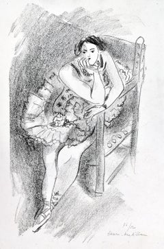 Antique Danseuse au fauteuil en bois, from Dix Danseuses, 1925-1926