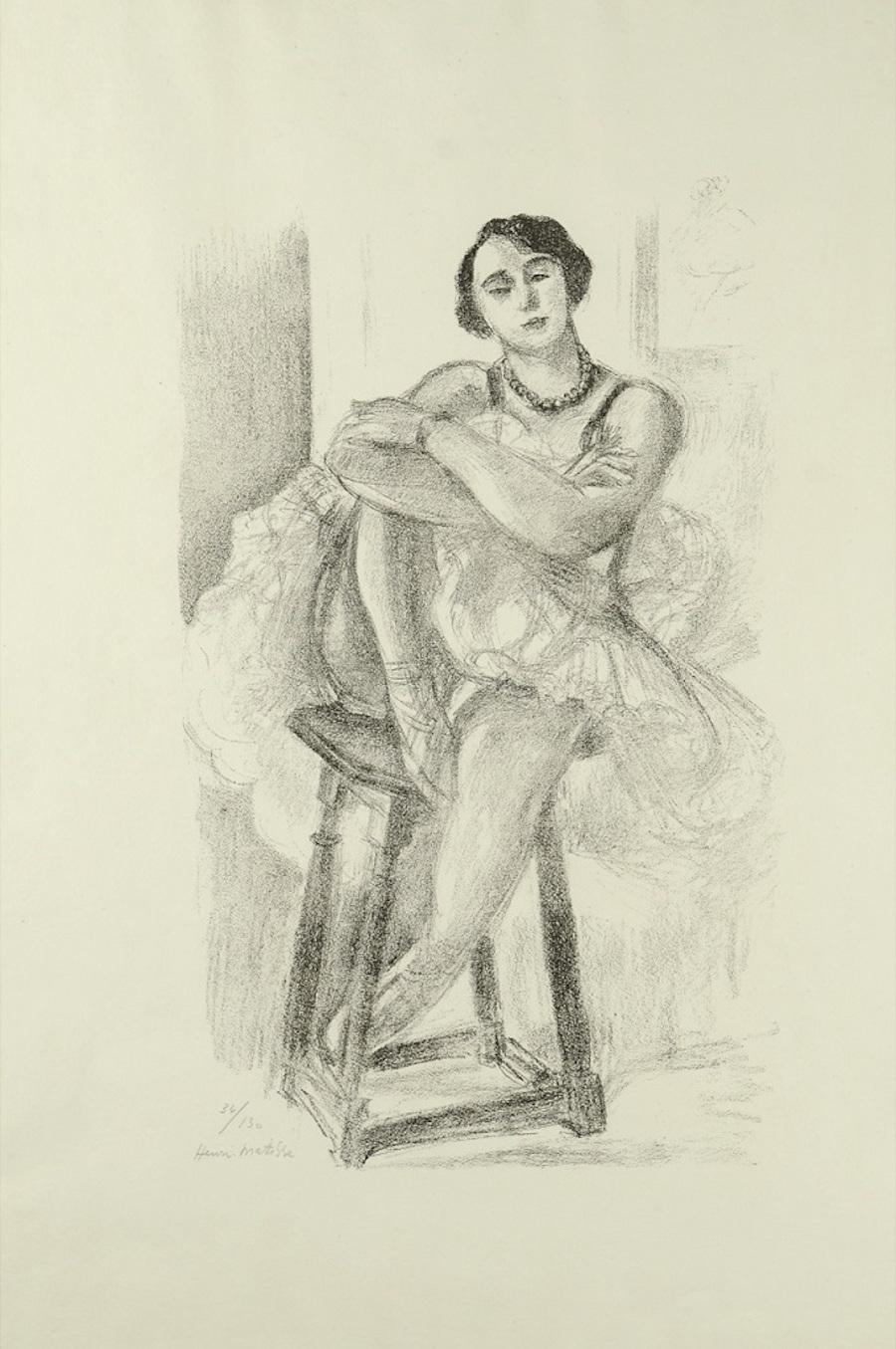 Danseuse sur un Tabouret - Original Lithograph by Henri Matisse - 1929