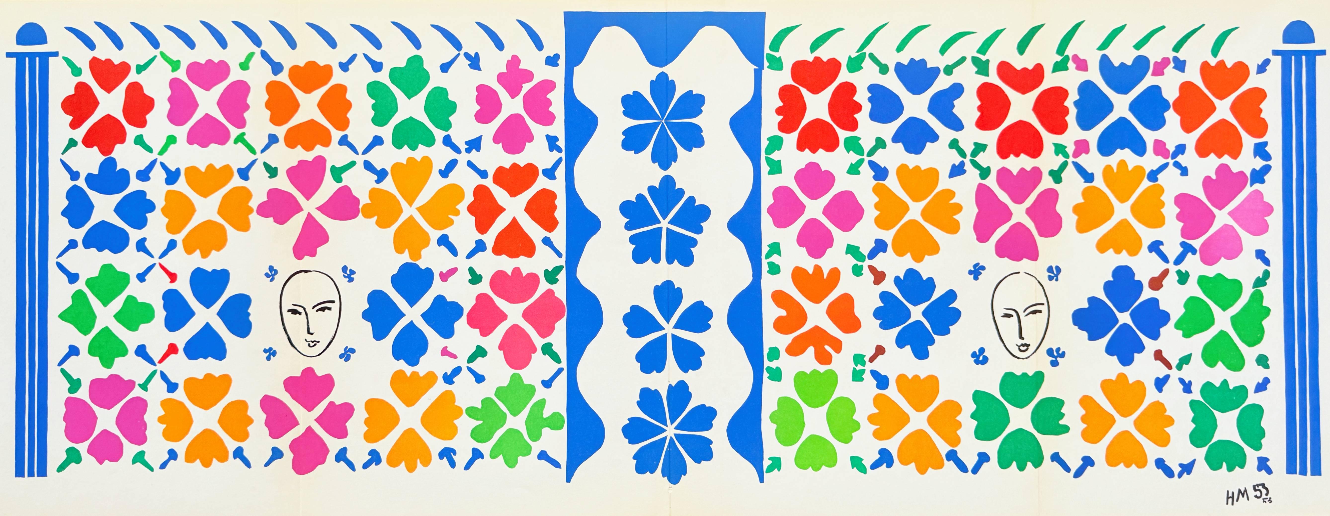 Print di Henri Matisse - Decorazione - Maschere