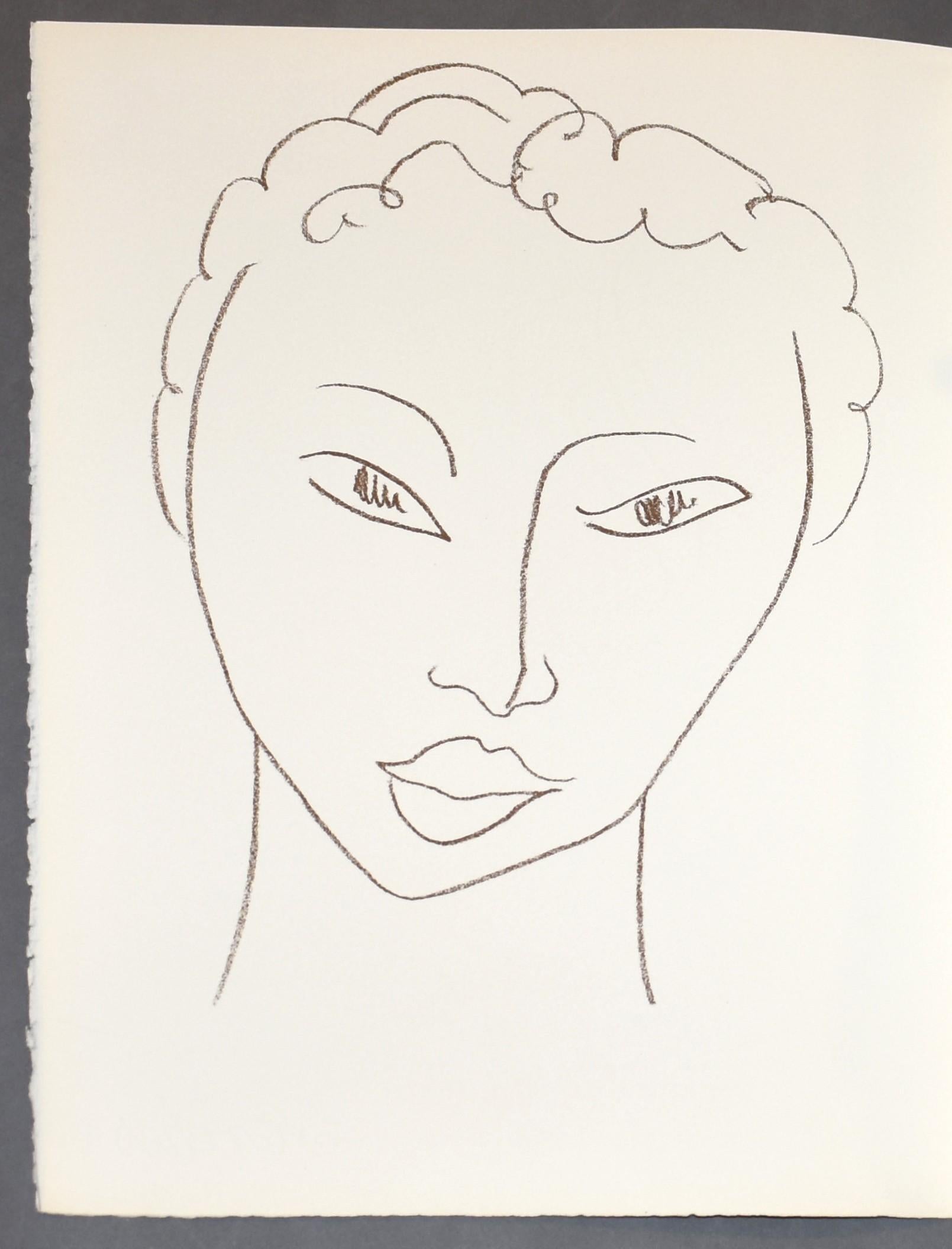 Dedicace, from Poesies Antillaises - Print by Henri Matisse