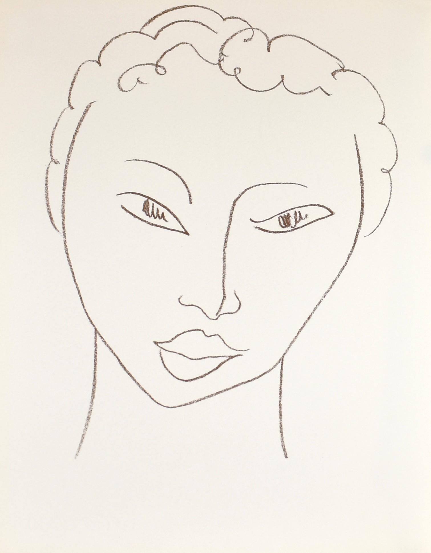 Henri Matisse Portrait Print - Dedicace, from Poesies Antillaises