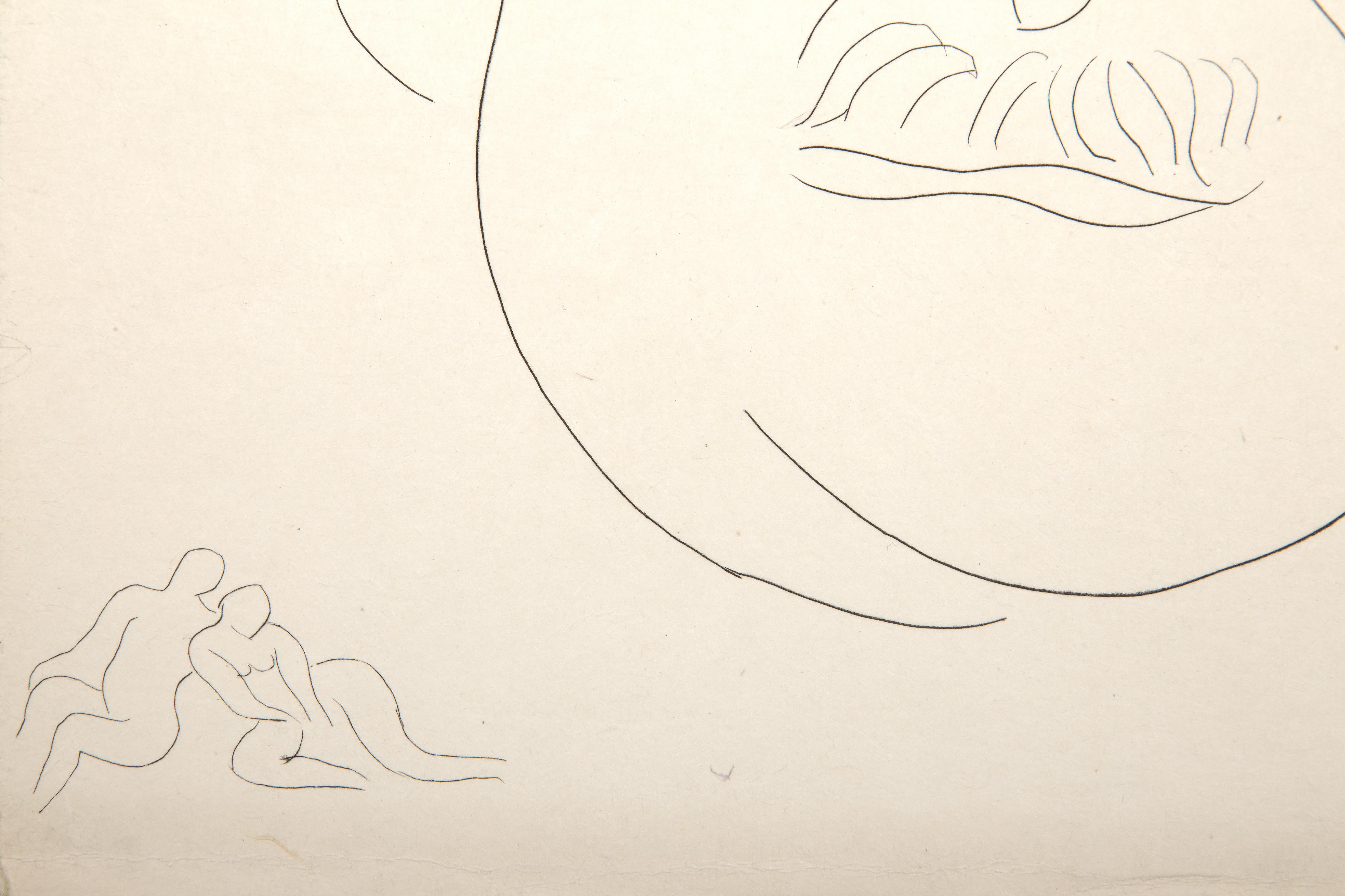 Edgar Allen Poe from Poesies, Modern Etching by Henri Matisse For Sale 1