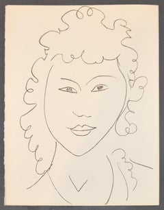 Henri Matisse Portrait Lithograph, 1972, Eglise de Bois, Poesies Antillaises