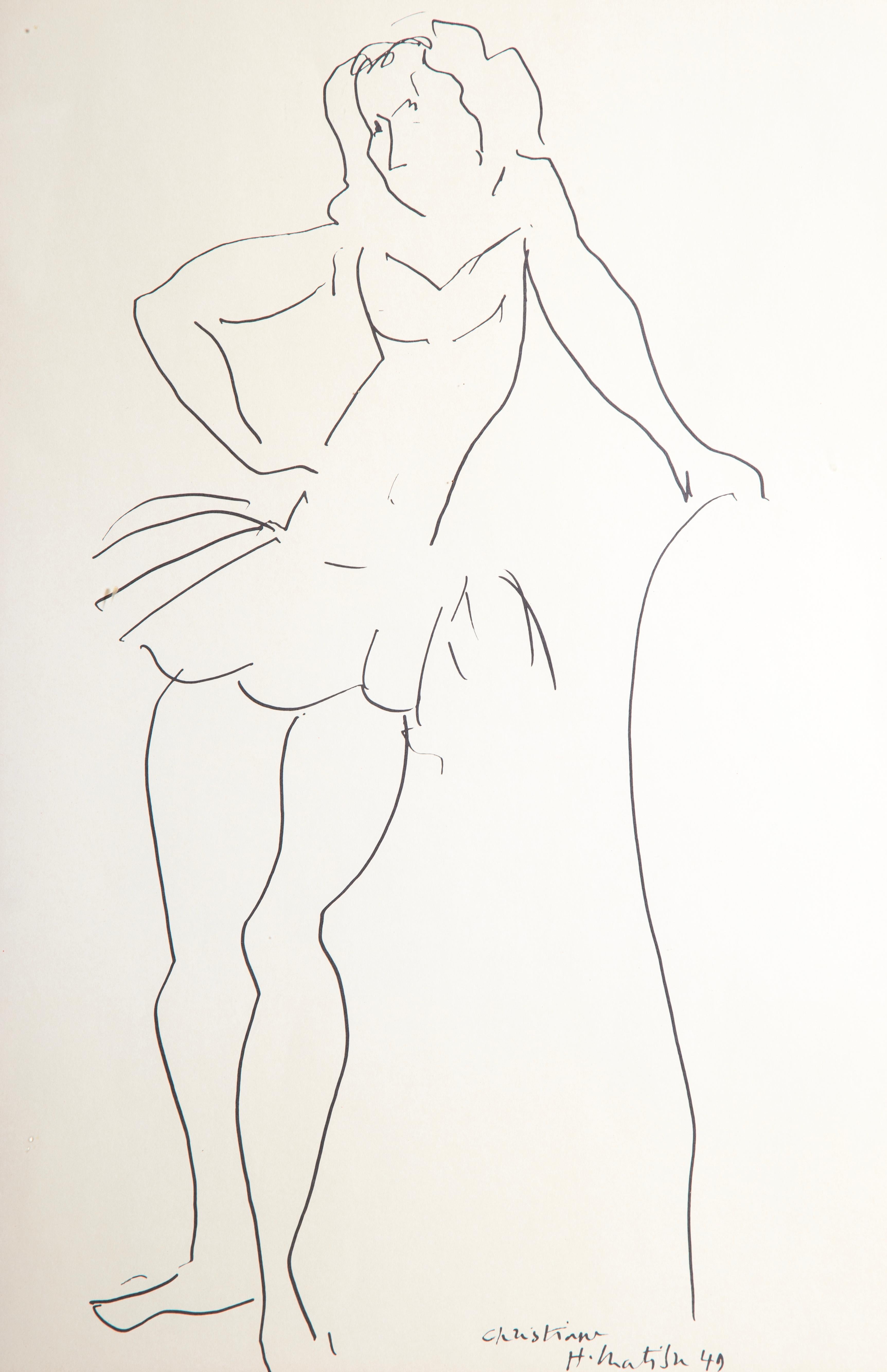 Exhibition Poster: Jacques Benador Gallery, Modern Lithograph Henri Matisse For Sale 1