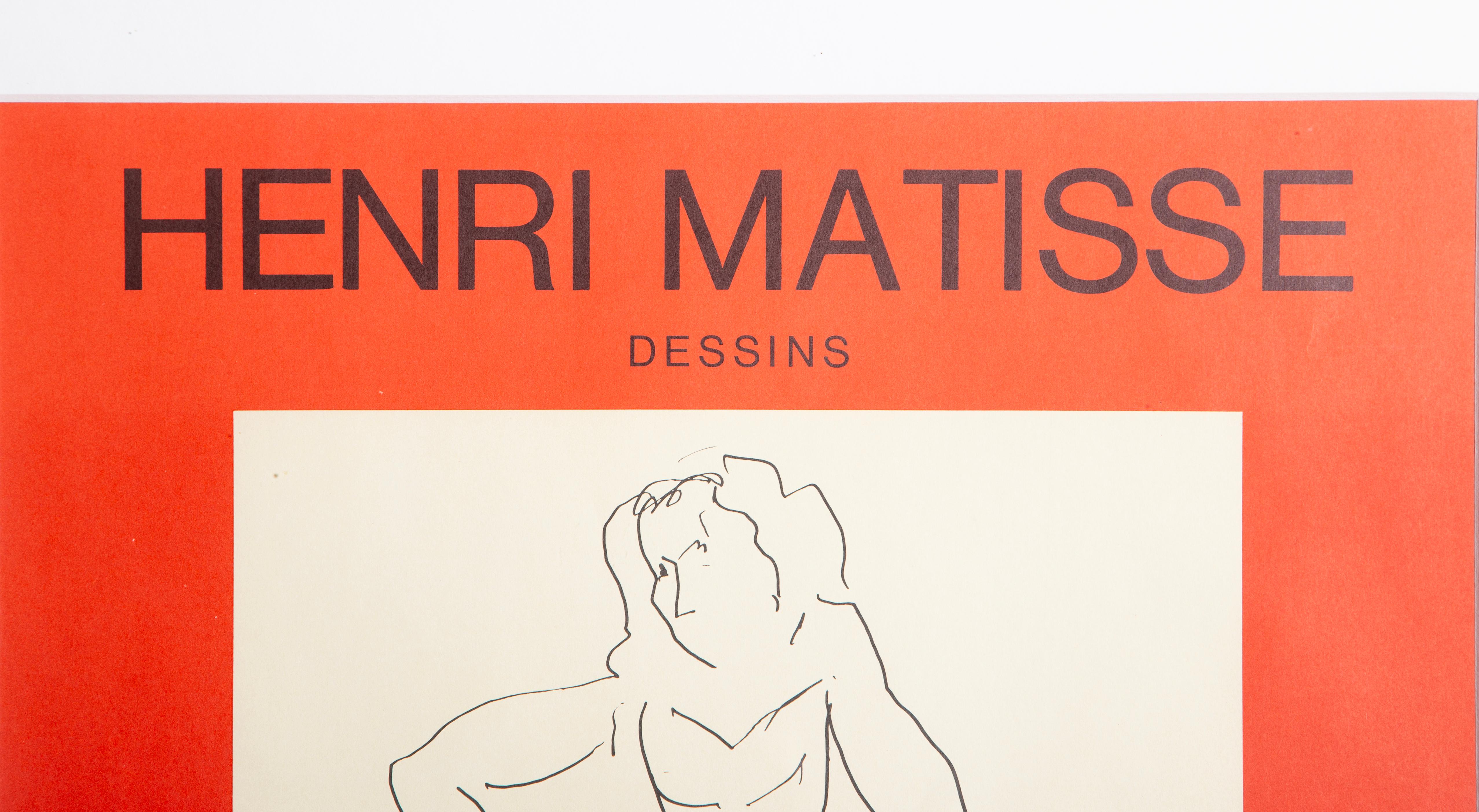 Exhibition Poster: Jacques Benador Gallery, Modern Lithograph Henri Matisse For Sale 3