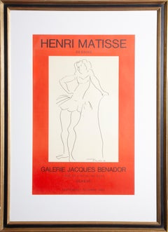Exhibition Poster: Jacques Benador Gallery, Modern Lithograph Henri Matisse