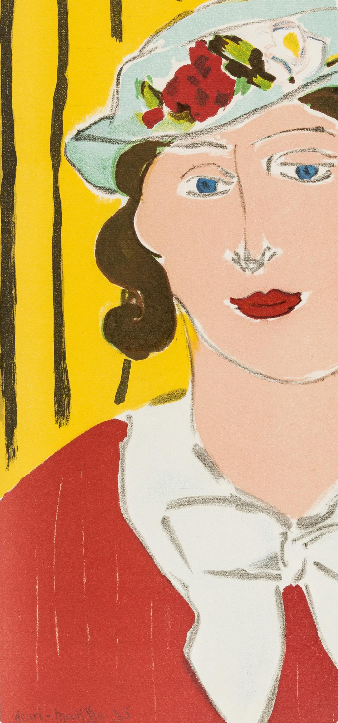 Femme au Chapeau, Verve: Revue Artistique et Littéraire - Fauvist Print by Henri Matisse