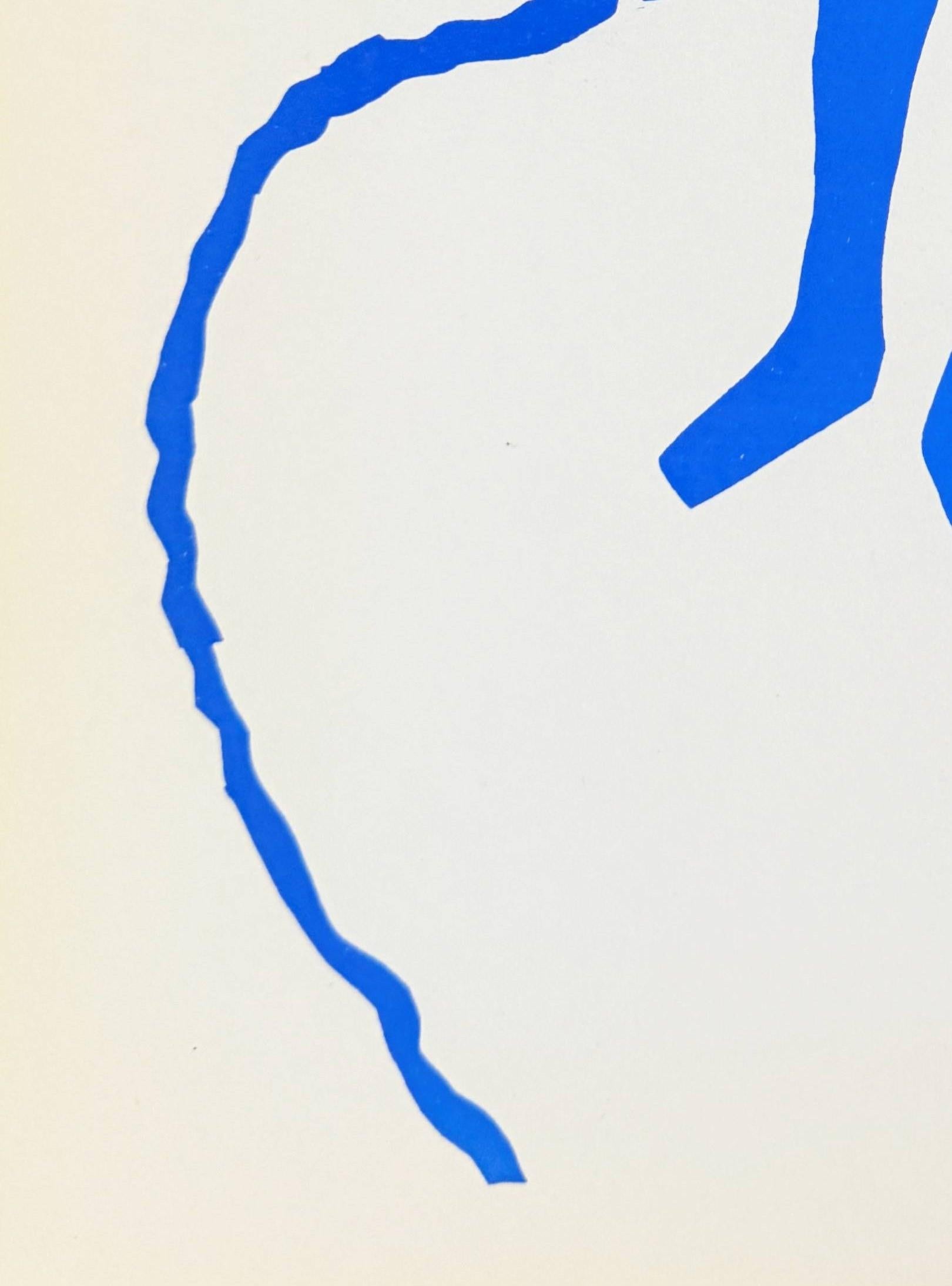 Femme Bleue - Print Bianco di Henri Matisse