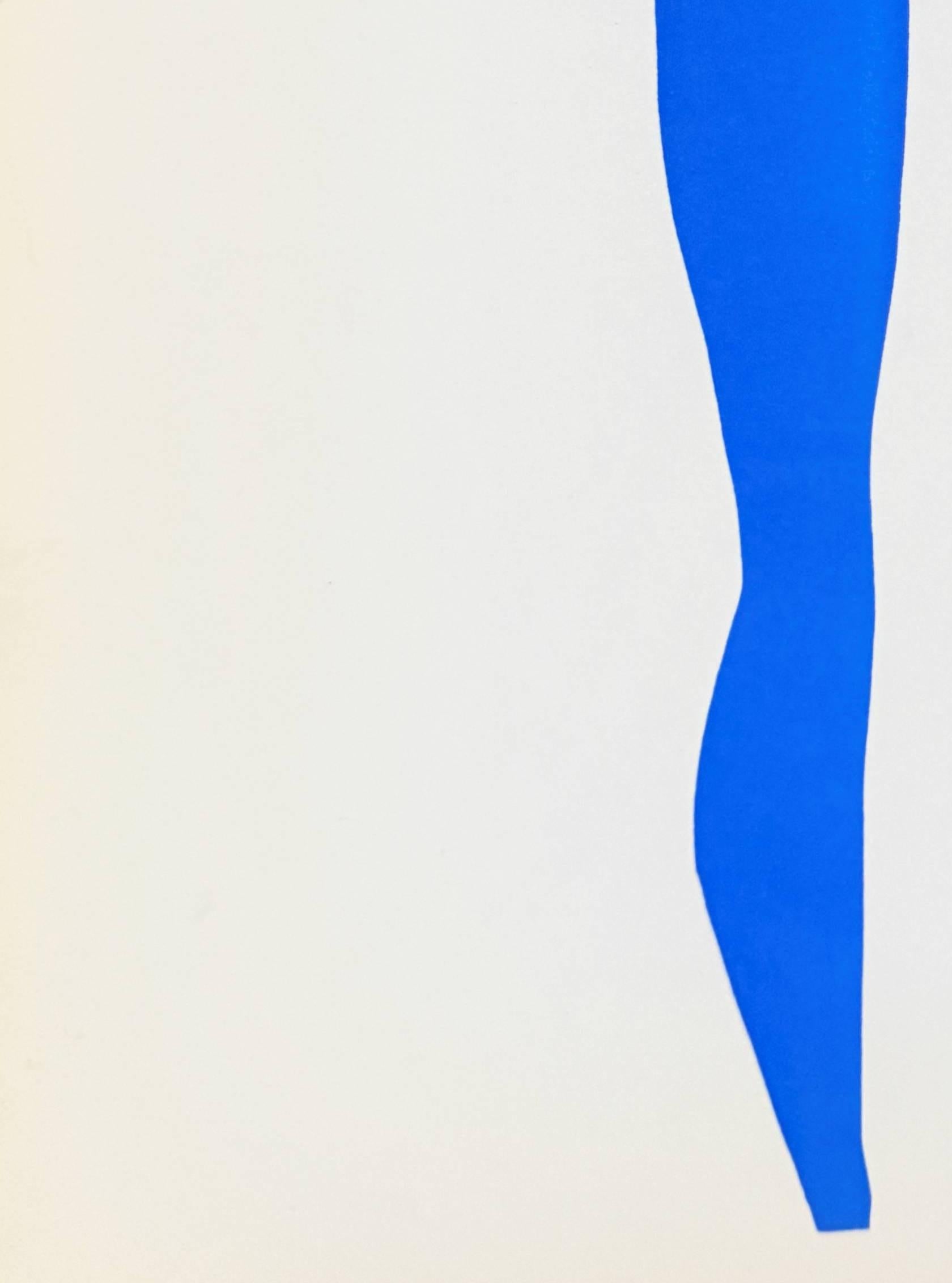 Femme Bleue - Print Grigio di Henri Matisse
