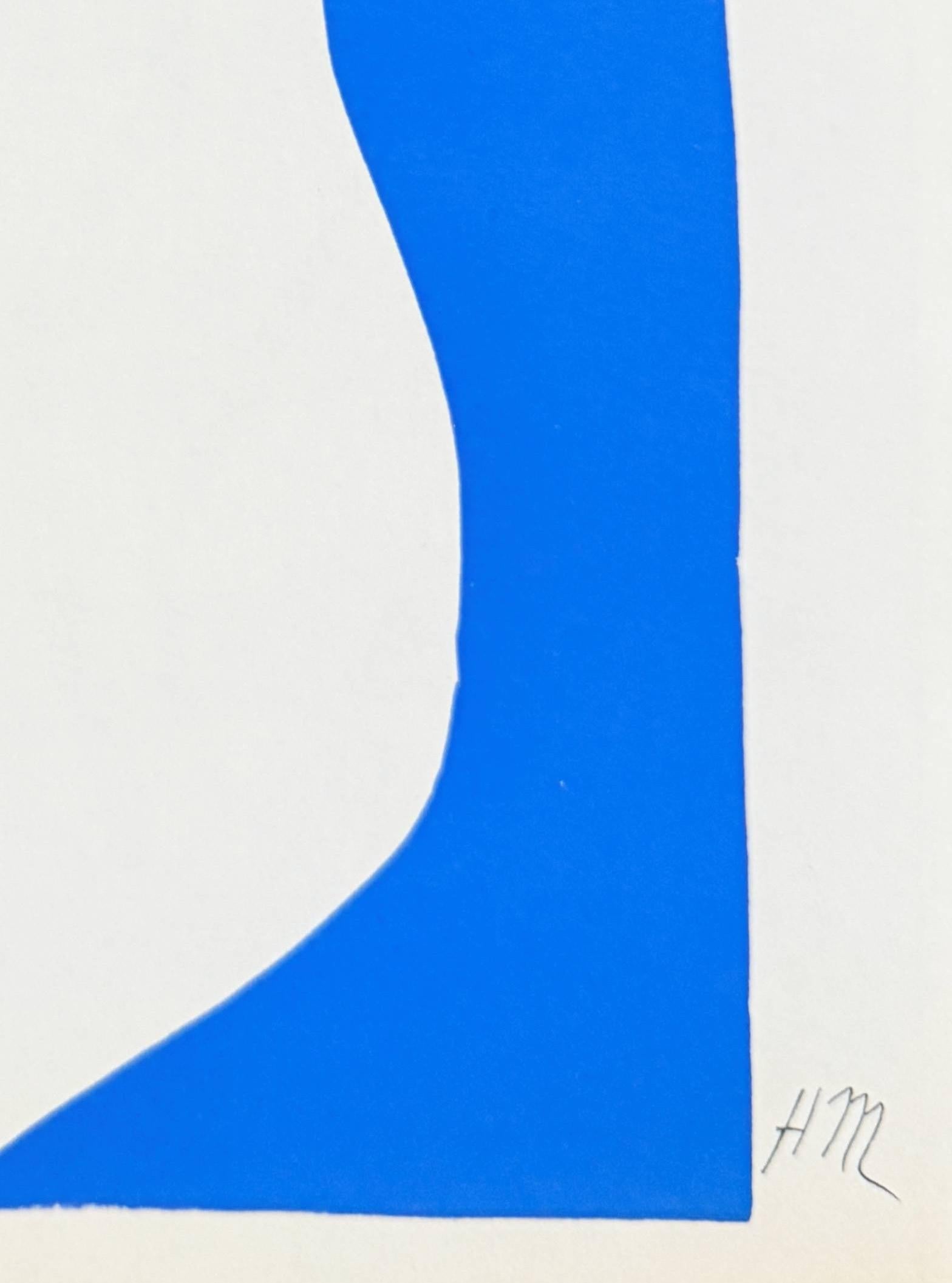 Femme Bleue - Print Grigio di Henri Matisse