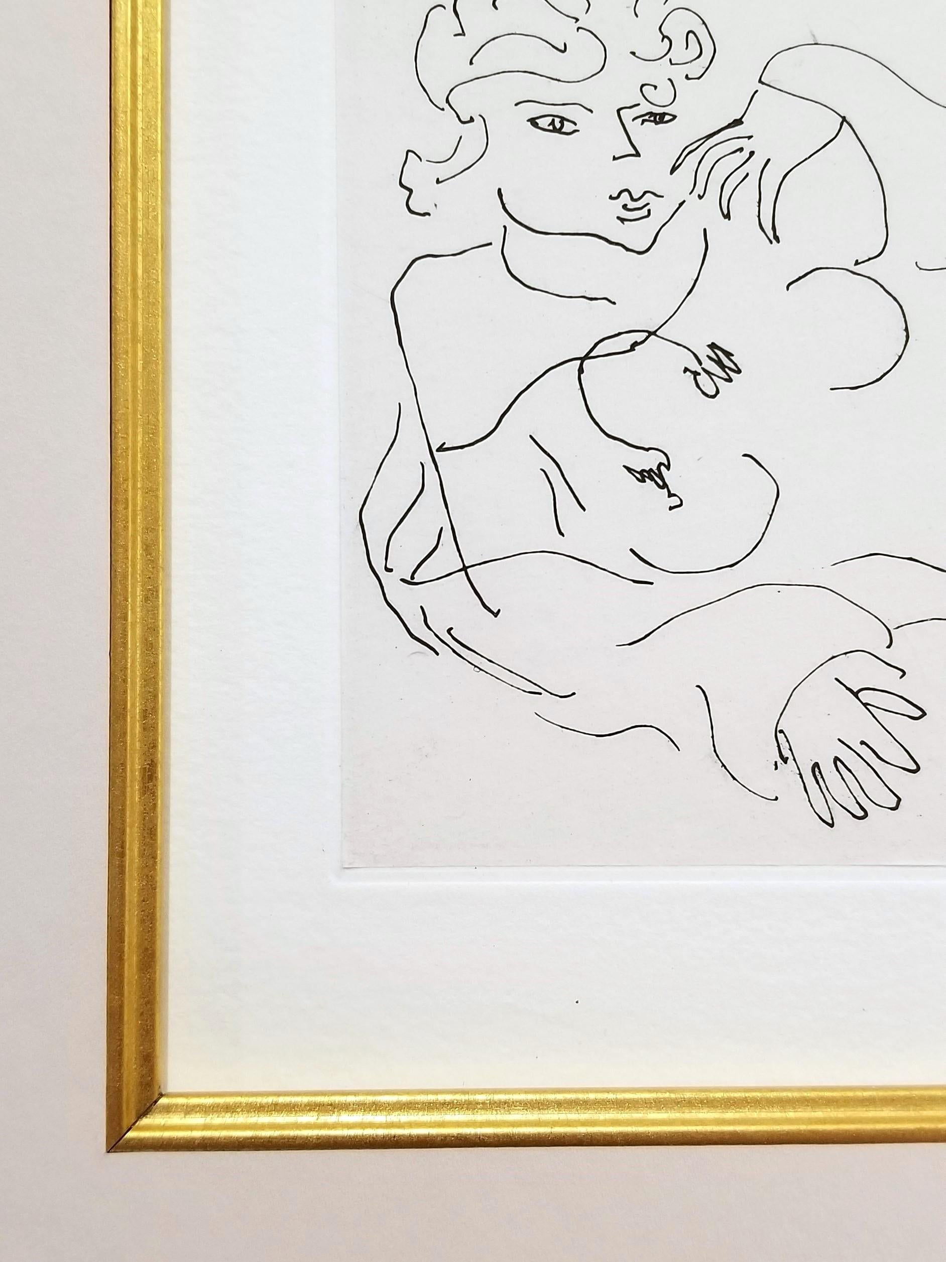Figure Allongée devant un Carrelage (Figure Lying in front of a Tiled Floor) 7