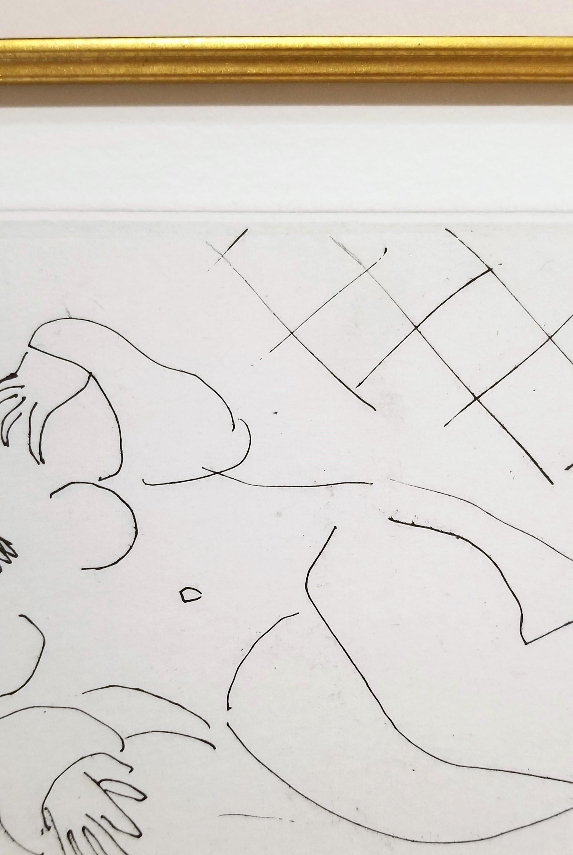 Figure Allongée devant un Carrelage (Figure Lying in front of a Tiled Floor) 11