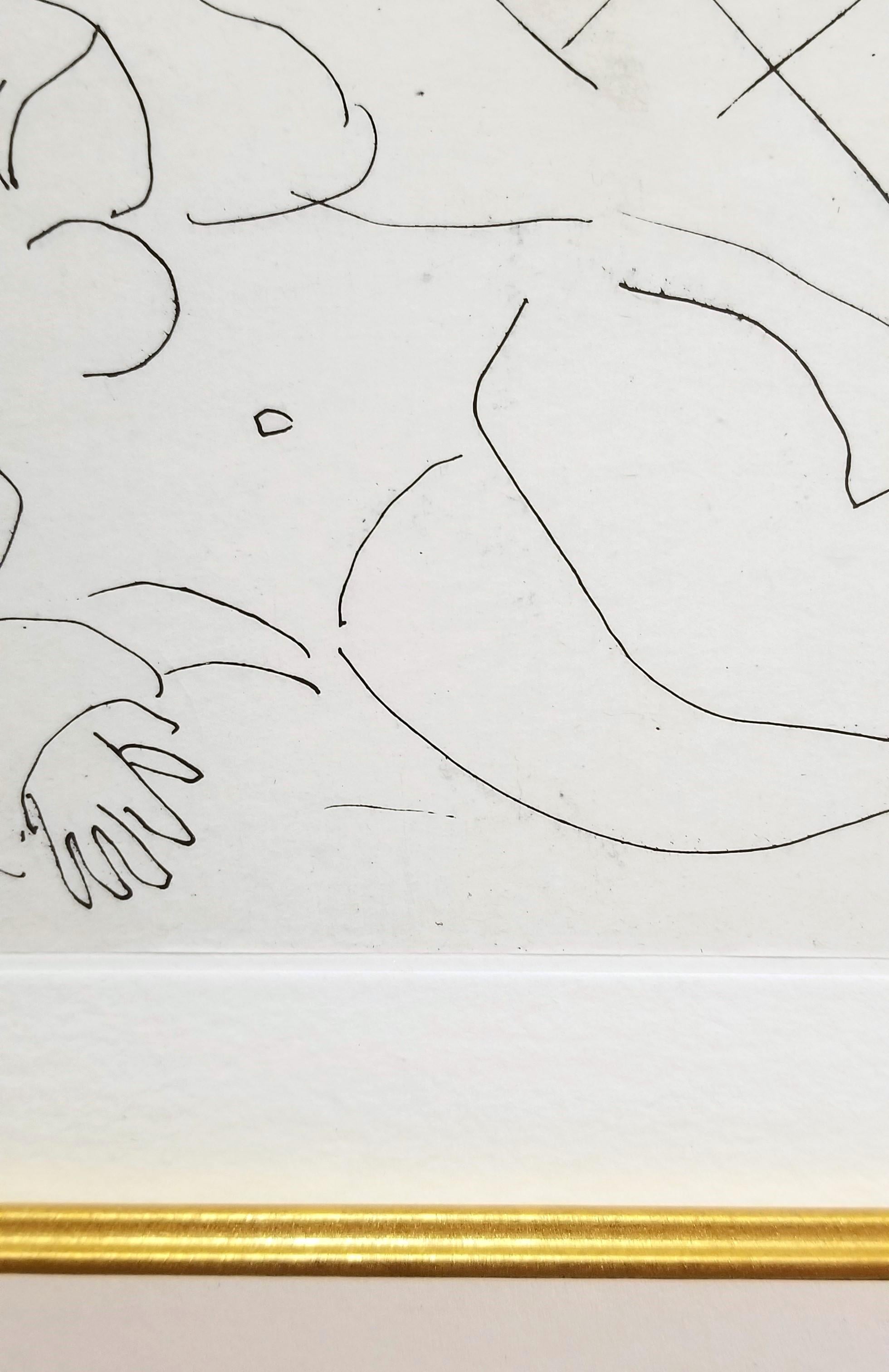 Figure Allongée devant un Carrelage (Figure Lying in front of a Tiled Floor) 12